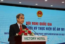 El jefe del Departamento de Cooperación Internacional del Ministerio del Interior, Luu Quang Tuan, habla en el evento. (Foto: VNA)