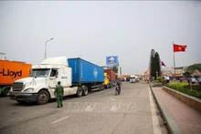 Las actividades comerciales están en pleno auge en la frontera entre Vietnam y Camboya, contribuyendo al objetivo de alcanzar los 20 mil millones de dólares en facturación. (Foto: VNA)