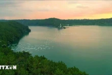El lago T'Nung, conocido como los "ojos de Pleiku", es uno de los destinos turísticos más famosos de Gia Lai. (Foto: VNA)