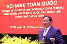 El primer ministro de Vietnam, Pham Minh Chinh, en el evento. (Foto: VNA)