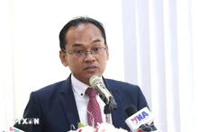 El doctor Seun Sam, investigador en ciencias políticas de la Real Academia de Camboya (Foto: VNA)