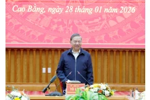 El secretario general del Partido Comunista de Vietnam, To Lam, en el evento. (Foto: VNA)