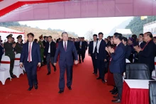 El secretario general del PCV, To Lam, asiste a la ceremonia. (Foto: VNA)