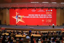 En la proyección de la película de concierto "La Patria en el corazón". 