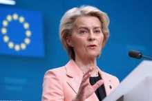 Presidenta de la Comisión Europea (CE), Ursula von der Leyen. (Foto: Xinhua/VNA)