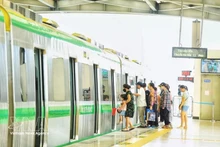Línea ferroviaria urbana Cat Linh–Ha Dong. (Foto: VNA)