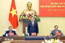 El presidente de la Asamblea Nacional, Tran Thanh Man, en la cita. (Foto: VNA)