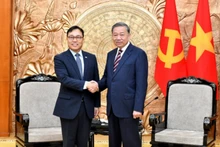 [Foto] Líder partidista vietnamita recibe al embajador de Corea del Sur en Vietnam