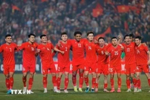 La selección nacional de fútbol de Vietnam. (Foto: VNA)