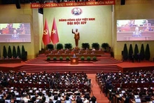 Panorama de la inauguración del XIV Congreso Nacional del Partido Comunista de Vietnam. (Foto: VNA)