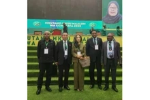 La embajadora vietnamita en Tanzania, Vu Thanh Huyen (centro) en el evento. (Foto: VNA)