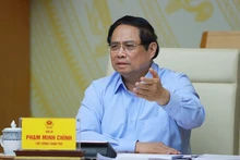 El primer ministro Pham Minh Chinh habla en el evento. (Foto: VNA)