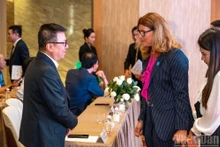 Delegados en la ceremonia.