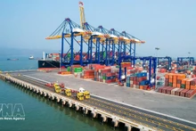 El puerto internacional de Lach Huyen, ciudad de Hai Phong. (Foto: VNA)