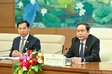 El presidente de la ANV, Tran Thanh Man, habla en la reunión.