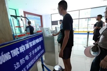 Puerta fronteriza internacional de Lao Cai, en la provincia de Lao Cai. (Foto: VNA)