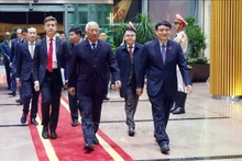El presidente del Consejo Europeo, António Costa llega a Hanói para una visita oficial a Vietnam. (Foto: VNA)