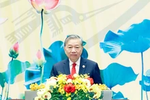 El secretario general del Partido Comunista de Vietnam, To Lam, en el acto. (Foto: VNA)