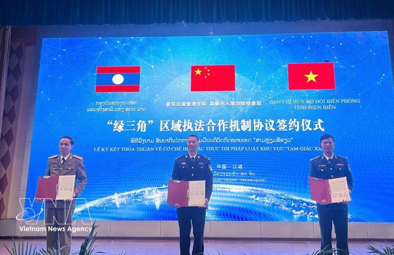 China, Laos y Vietnam ponen en marcha mecanismo de cooperación para aplicación de la ley. (Foto: VNA)