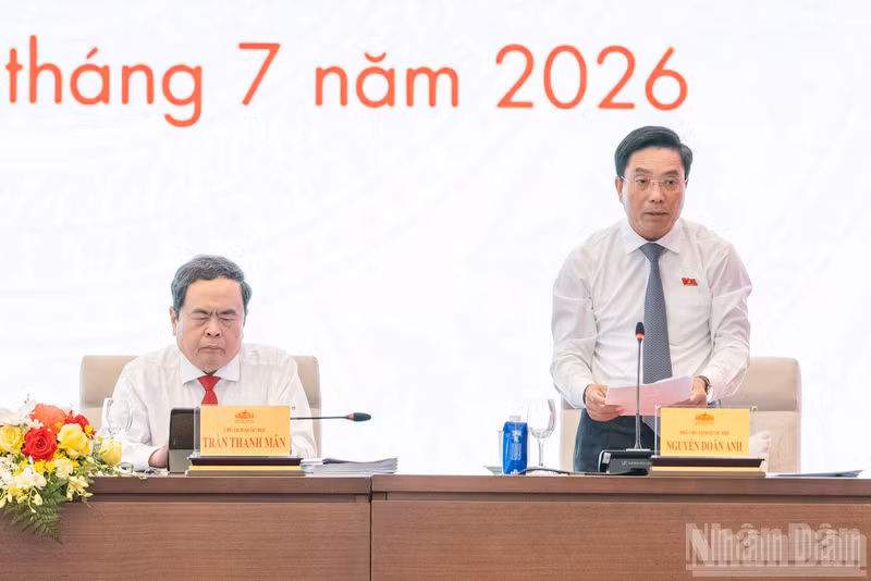 El vicepresidente de la AN Nguyen Doan Anh dirige el foro.
