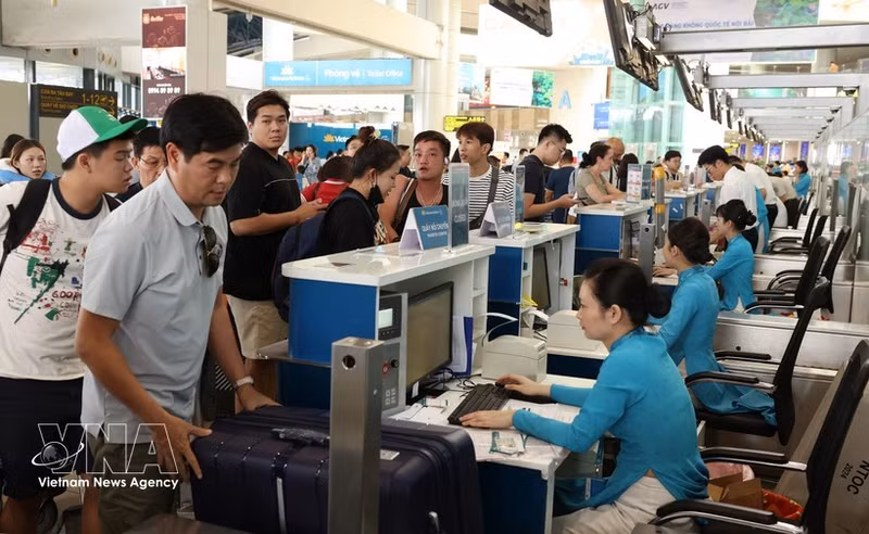 Vietnam registra aumento del 15,4 por ciento en número de pasajeros internacionales por vía aérea (Foto: VNA)