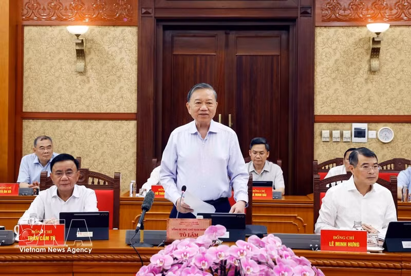 El secretario general del Partido Comunista y presidente de Vietnam, To Lam. (Foto: VNA)