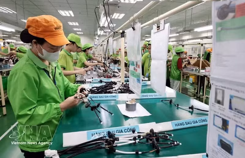 Empresa de IED genera empleos estables para los trabajadores. (Foto: VNA)
