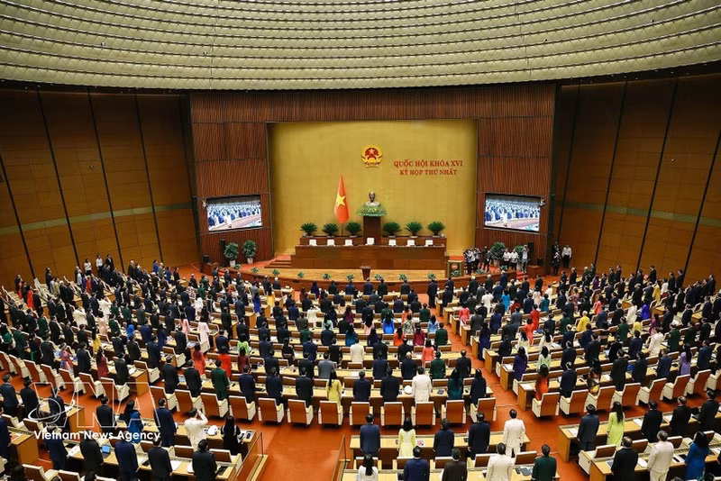 La inauguración del primer período de sesiones de la Asamblea Nacional de la XVI legislatura. (Foto: VNA)
