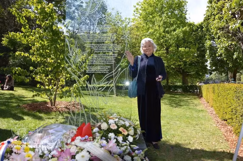 La ciudadana francesa de origen vietnamita y víctima de dioxina Tran To Nga. (Foto: VNA)