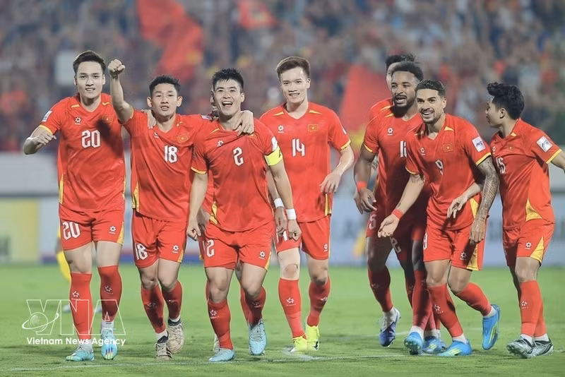 Jugadores vietnamitas en un partido. (Foto: VNA)