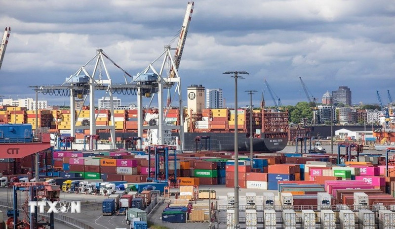 Puerto de carga en Hamburgo, Alemania. (Foto: Xinhua/VNA))