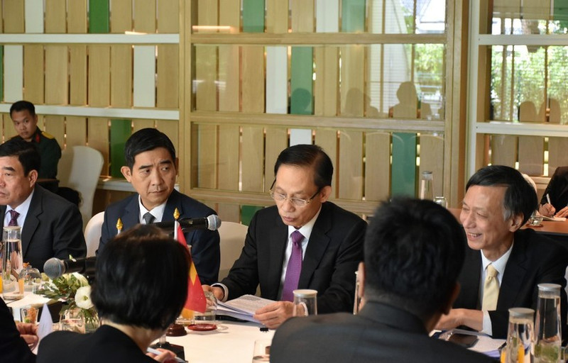 El secretario del Comité Central del Partido Comunista de Vietnam y ministro de Relaciones Exteriores, Le Hoai Trung, en el evento. (Foto: Cancillería vietnamita)