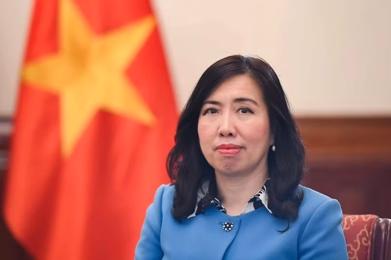 La viceministra de Relaciones Exteriores Le Thi Thu Hang. (Foto: VNA)
