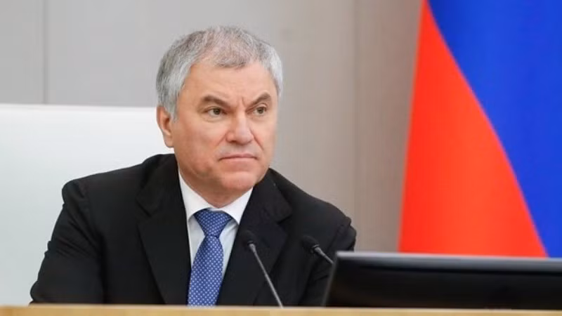 Presidente de la Duma Estatal de la Asamblea Federal de Rusia, Viacheslav Volodin. (Foto: Agencia de Noticias de Rusia TASS)