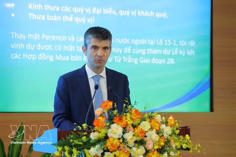 Benoit Robert, presidente de Perenco Cuu Long. (Foto: VNA)