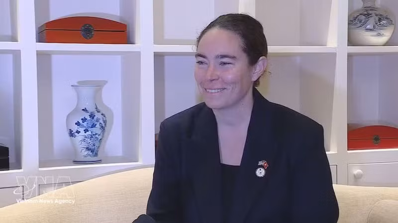 Caroline Vik, directora de Políticas de la DFC. (Foto: VNA)