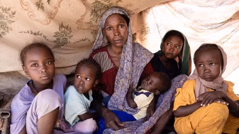 Refugiados en Tawila, Darfur del Norte, Sudán. (Foto: Xinhua)