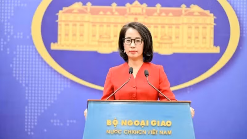 La portavoz del Ministerio de Relaciones Exteriores de Vietnam, Pham Thu Hang. (Foto: VNA)