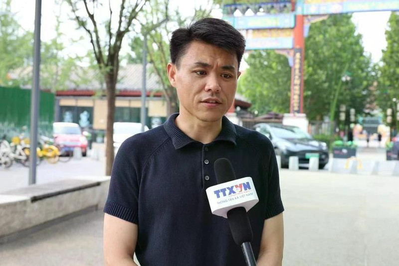 Wei Wei, jefe del Departamento de Lengua Vietnamita en la Televisión Central de China (CCTV) (Foto: VNA)