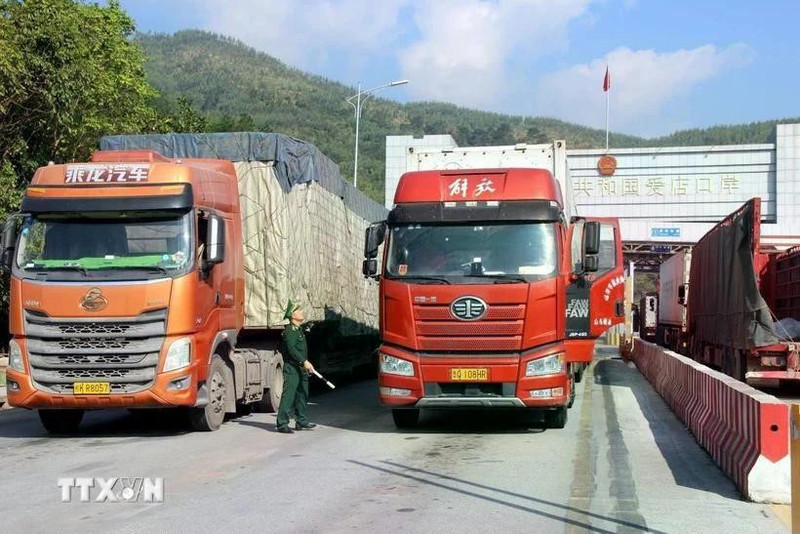 En la puerta fronteriza Chi Ma, en Lang Son. (Foto: VNA)