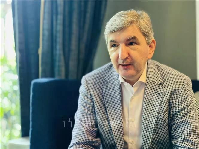 El embajador lituano en Singapur y concurrente en Vietnam, Darius Gaidys. (Foto: VNA)