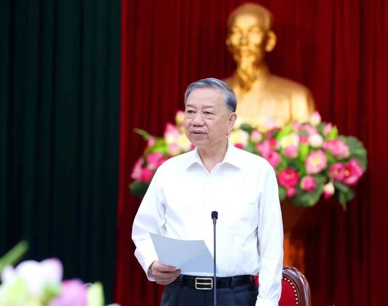 El secretario general del Partido Comunista de Vietnam, To Lam. (Foto: VNA)