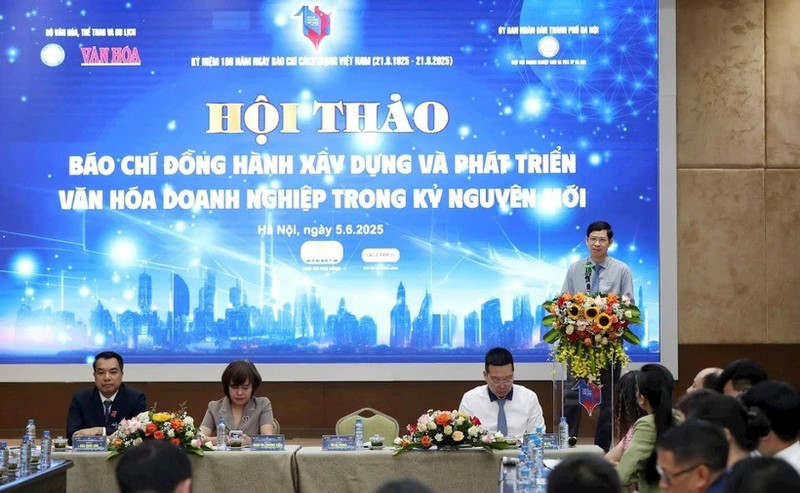 El viceministro de Cultura, Deportes y Turismo, Ho An Phong, interviene en la cita. (Foto: VNA)