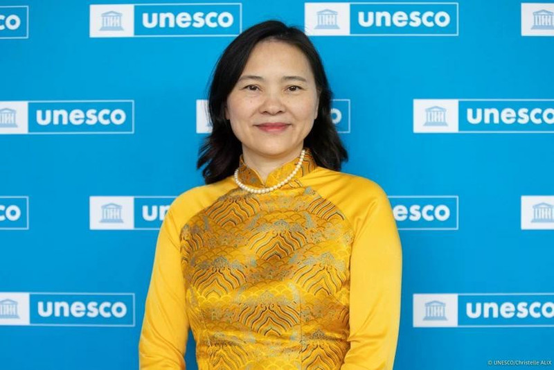 La embajadora Nguyen Thi Van Anh, representante permanente de Vietnam ante la Unesco. (Foto: VNA)