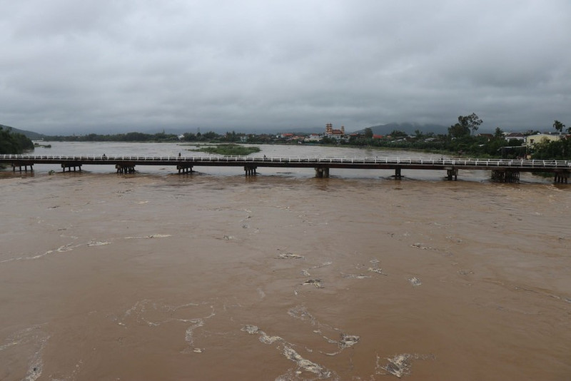 El nivel del agua en el río Ve está subiendo. (Foto: VNA)