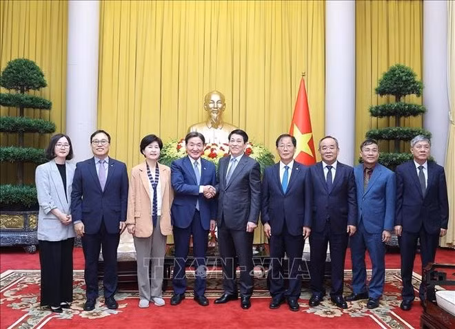 En la recepción. (Foto: VNA)