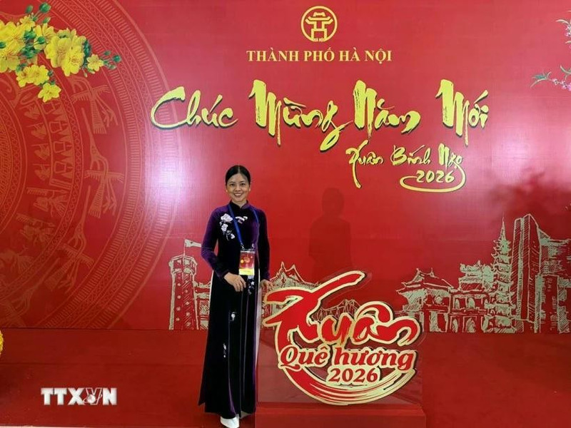 Nguyen Thi Lien, directora del Club de Idioma Vietnamita en Malasia y vicepresidenta de la Asociación de Mujeres Vietnamitas en ese país. (Foto: VNA)