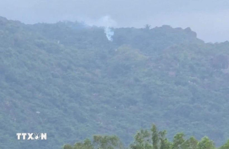 Zona donde ocurrió el accidente. (Foto: VNA)