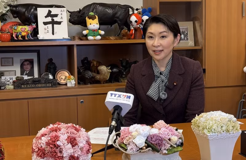 La presidenta de la Alianza de Parlamentarios de Amistad Japón-Vietnam, Obuchi Yuko. (Foto: VNA)