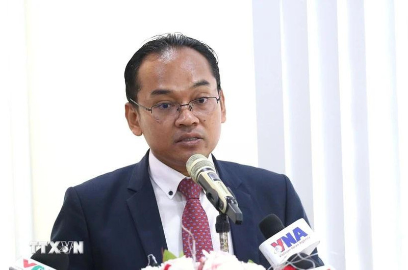 El doctor Seun Sam, investigador en ciencias políticas de la Real Academia de Camboya (Foto: VNA)